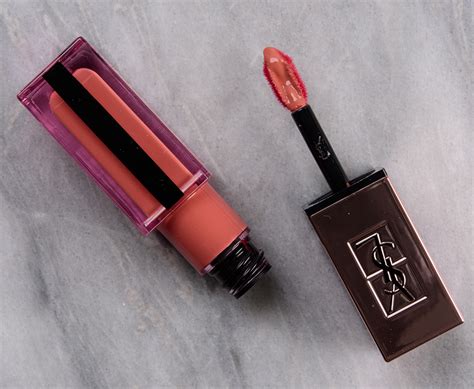 YSL Illegal Rosy Nude & Transgressive Cacao Glossy Stains 